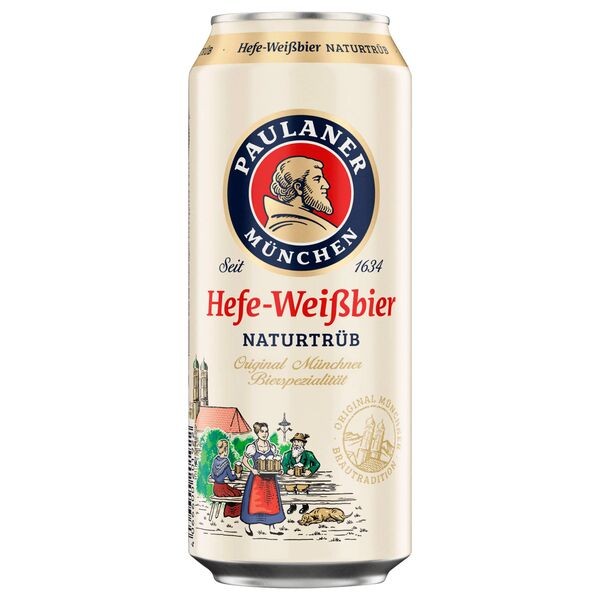 2 x 24 x Paulaner Hefeweissbier natura nuvoloso 0,5 L stagno 5,5% Vol.alc