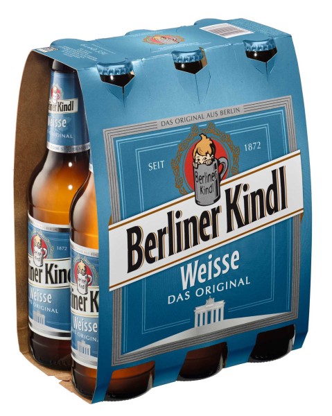6 x Berliner Kindl Weisse 0,33L 3,0% vol. compreso deposito rimborsabile da sei pacchi