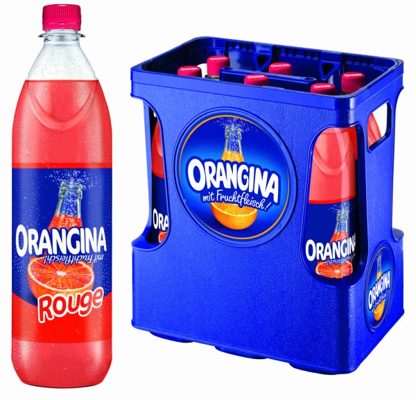 1 x 6 limonata rossa Orangina 1 litro scatola originale inclusa deposito rimborsabile