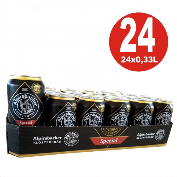 Lattine 24 x 0,33L Birra speciale Alpirsbacher Klosterbräu 5,2% Vol