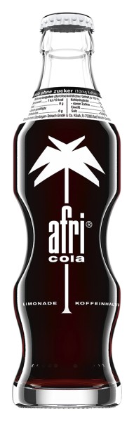 24 x Afri Cola Refreshing Light 0.2L scatola originale bottiglia di vetro deposito restituibile