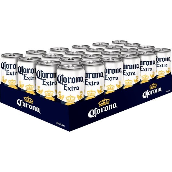 2 x birra Extra Corona 24 x 0,33 L = 48 lattine 4,5% alcol inc. € 12,00 deposito di sola andata