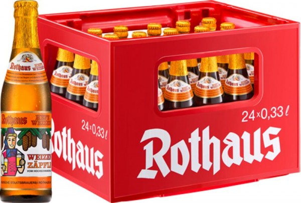 24 x Rothaus Hefeweizen ZÃ¤pfle 0,33 L- 5,4% Scatola originale