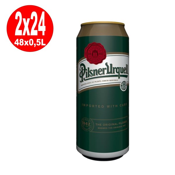 2 lattine Pilsner Urquell 24 x 0,5 L = 48 4,4% vol SENSO UNICO