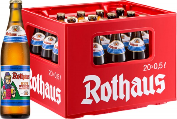 20 x Rothaus Hefeweizen Senza alcool 0,5 L Scatola originale