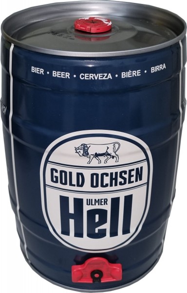 Buoi d'oro Ulmer Hell birra piena 5 litri 5,1% vol. barilotto di festa