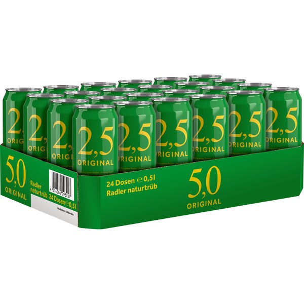 Lattine 24x0,5L da 2,5 Original Radler 2,5% Vol _Deposito unidirezionale