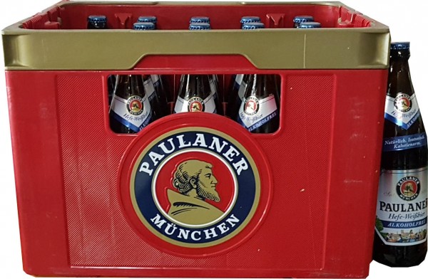 20 x Paulaner lievito di birra bianca, 0.5 L custodia originale senza alcool