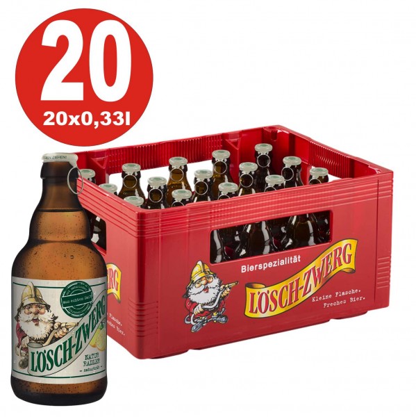 20 x Loeschzwerg NaturRadler 0,33l 2,6% vol. custodia originale