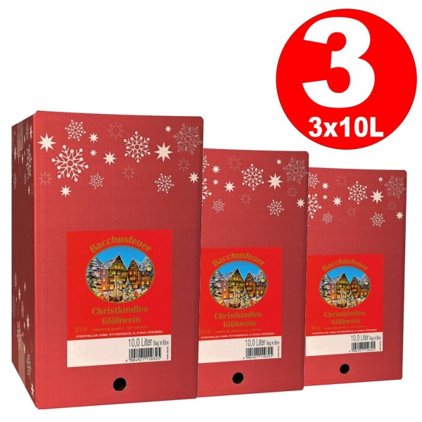 3 x vin brulè Drathen Bacchus 10 litri 9,5% vol. Calc.