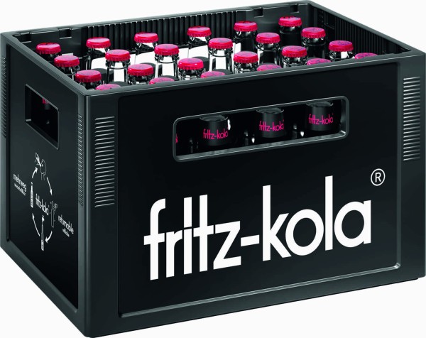 24 bottiglie Fritz-Kola Zero Zucchero SuperZero da 0,33 l con deposito rimborsabile