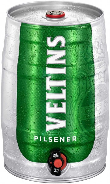 Veltins Pilsener 5 litri party barile 4,8% vol.