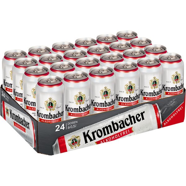 24 lattine da 0,5L di Krombacher Pils 0.0 ANALCOLICHE MONOUSO