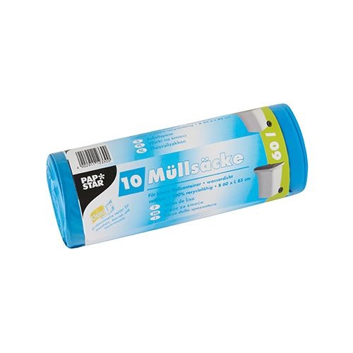 9 rotoli x 10 sacchetti della spazzatura, LDPE 140 l 110 cm x 80 cm nero