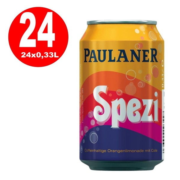 24 x Paulaner Spezi 0,33L usa e getta
