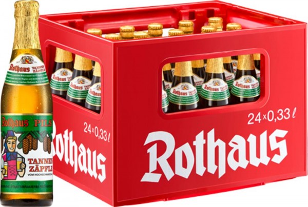 24 x Rothaus TannenzÃ¤pfle 0,33 L- 5,1% alcool Scatola originale
