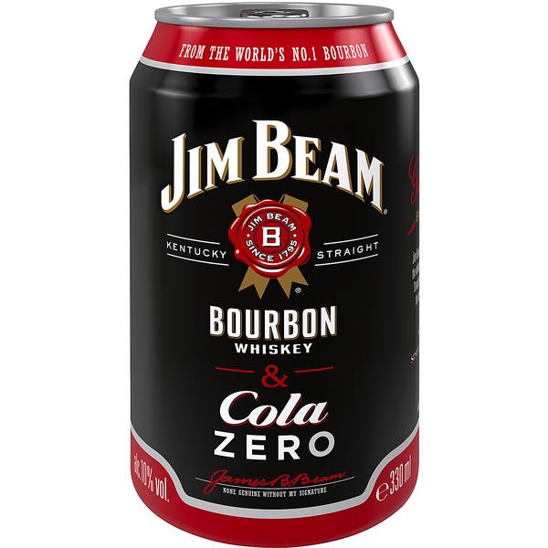 12 x Jim Beam White & Cola Zero 10% vol.