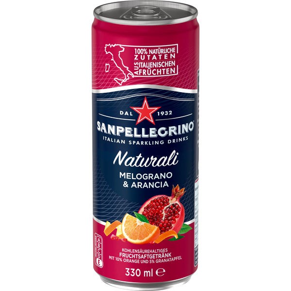 24x0.33L San Pellegrino Naturali Melograno Deposito Unidirezionale Da Consumare Preferibilmente Entro: 31.5.25 Ridotto