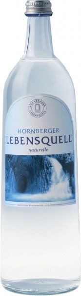 Hornberger Lebensquell naturelle 6 x 1 litro bottiglia d'acqua naturale scatola originale