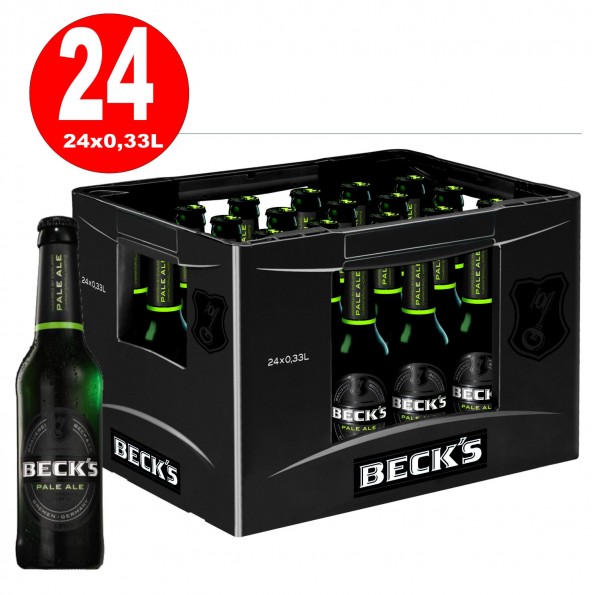 24x Beck's Pale Ale 0.33l -6.3% vol. nella scatola originale