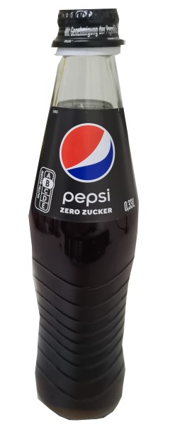 24 bottiglie di vetro Pepsi-Cola Zero Sugar da 0,2 litri nella scatola originale riutilizzabile