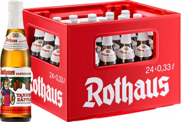 24 x Rothaus TannenzÃ¤pfle non alcolico 0,33 L scatola originale