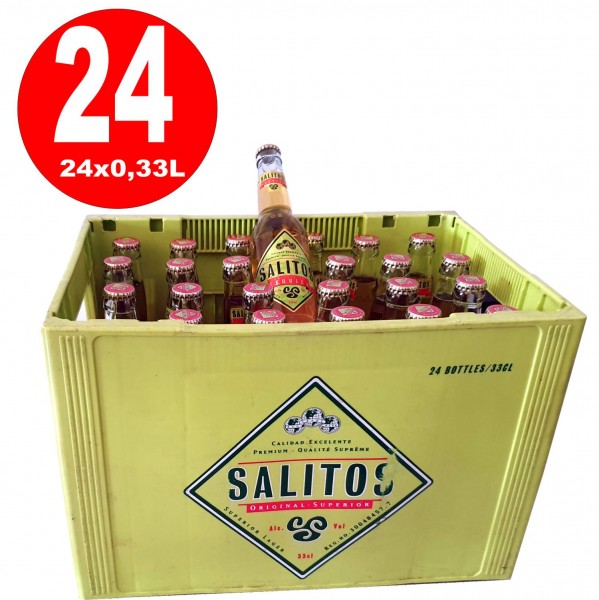 24x Salitos Cerveza Tequila Beer 0.33L 5.9% Bottiglia