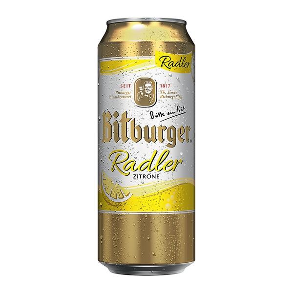2 x Bitburger Radler 24x0.5L = 48 lattine 2,5% vol birra al gusto di limone
