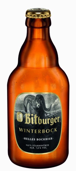 Bitburger Winter Bock 20x0.33l - Bottiglia Steini 7.0% vol. Scatola originale cauzione restituibile