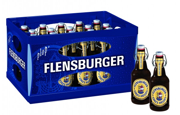 20 x Flensburger Edles Helles 0,33l, 5,4% vol. Scatola originale REDUCED EXPIRY 16.2.24