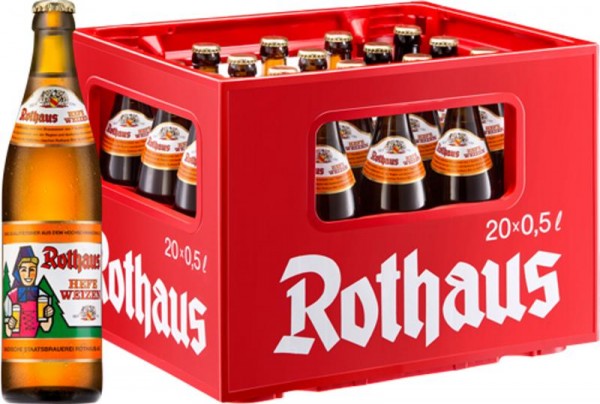 20 x Rothaus Hefeweizen 0,5 L 5,4% vol. custodia originale