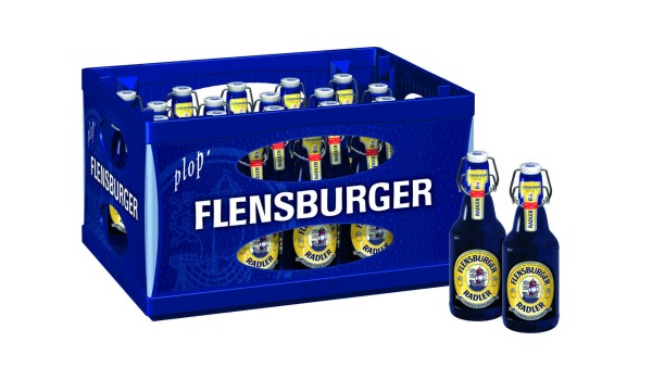 20 x Flensburger Radler vol bottiglia flip-top 2,4% vol scatola originale deposito rimborsabile