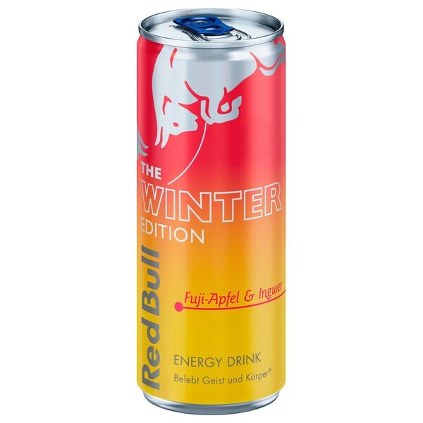 24 lattine Red Bull Winter Edition Fuji Apple & Ginger 2025 - 250 ml (con deposito cauzionale)