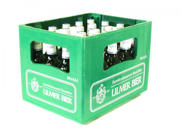 20 x Ulmer Export 0,5 litri 5,4% vol. custodia originale