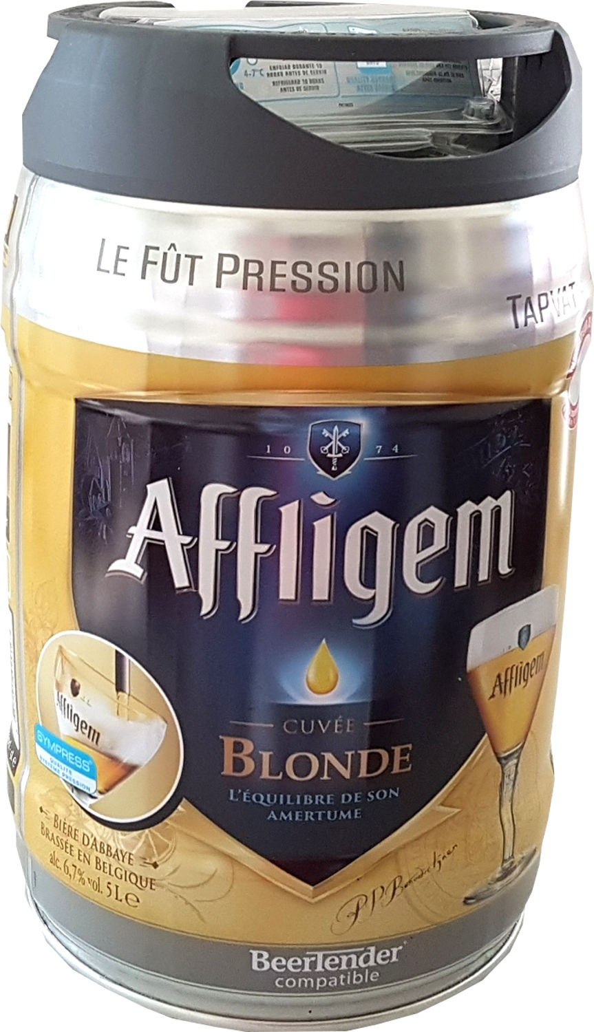 Birra bionda Fischer 5 litri 6,0% vol. con rubinetto Fusto per